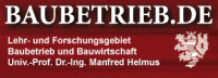 Logo Bergische Universität Wuppertal, Lehrstuhl Bauingenieurswesen, Baubetriebslehre Prof. Dr.-Ing. Manfred Helmus